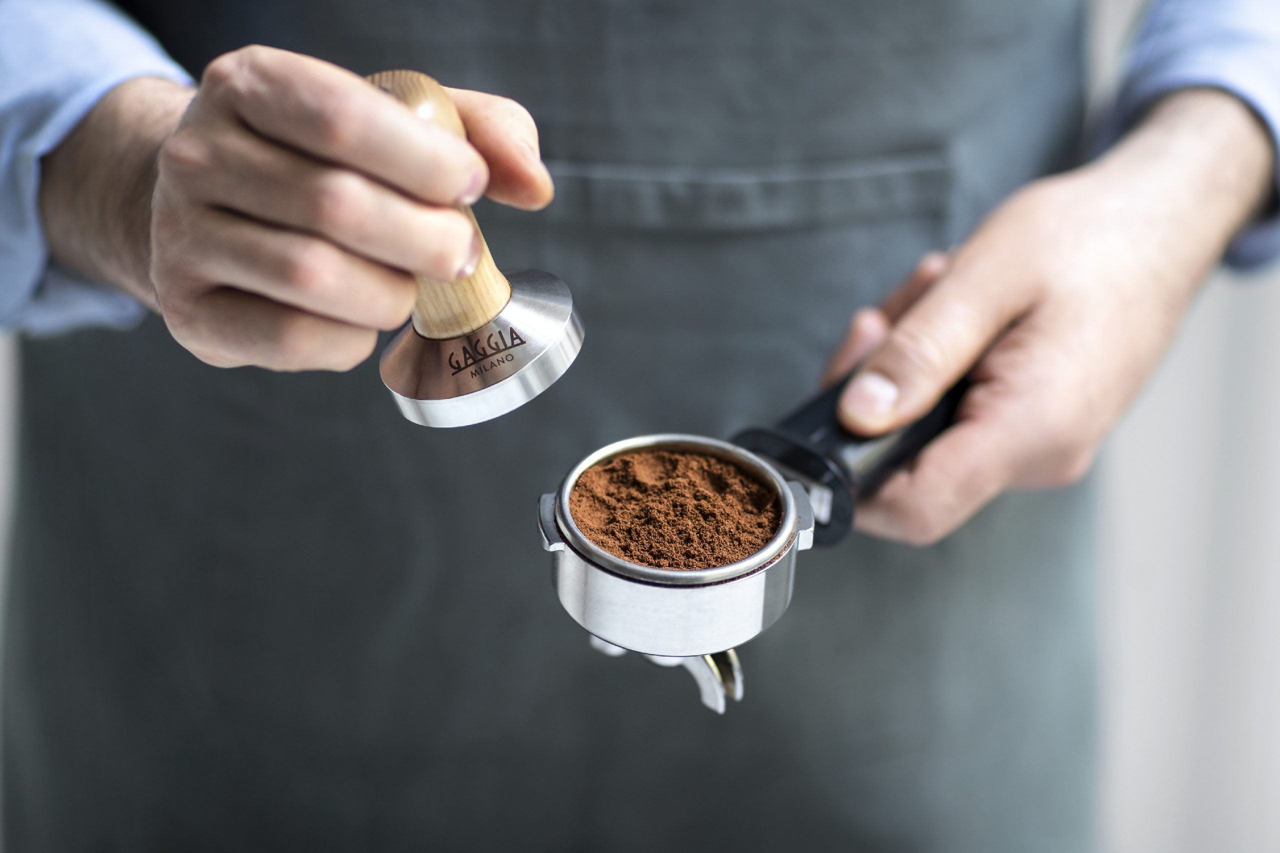 Gaggia páka s dřevěnou rukojetí - dvojvýpusť - Image 2