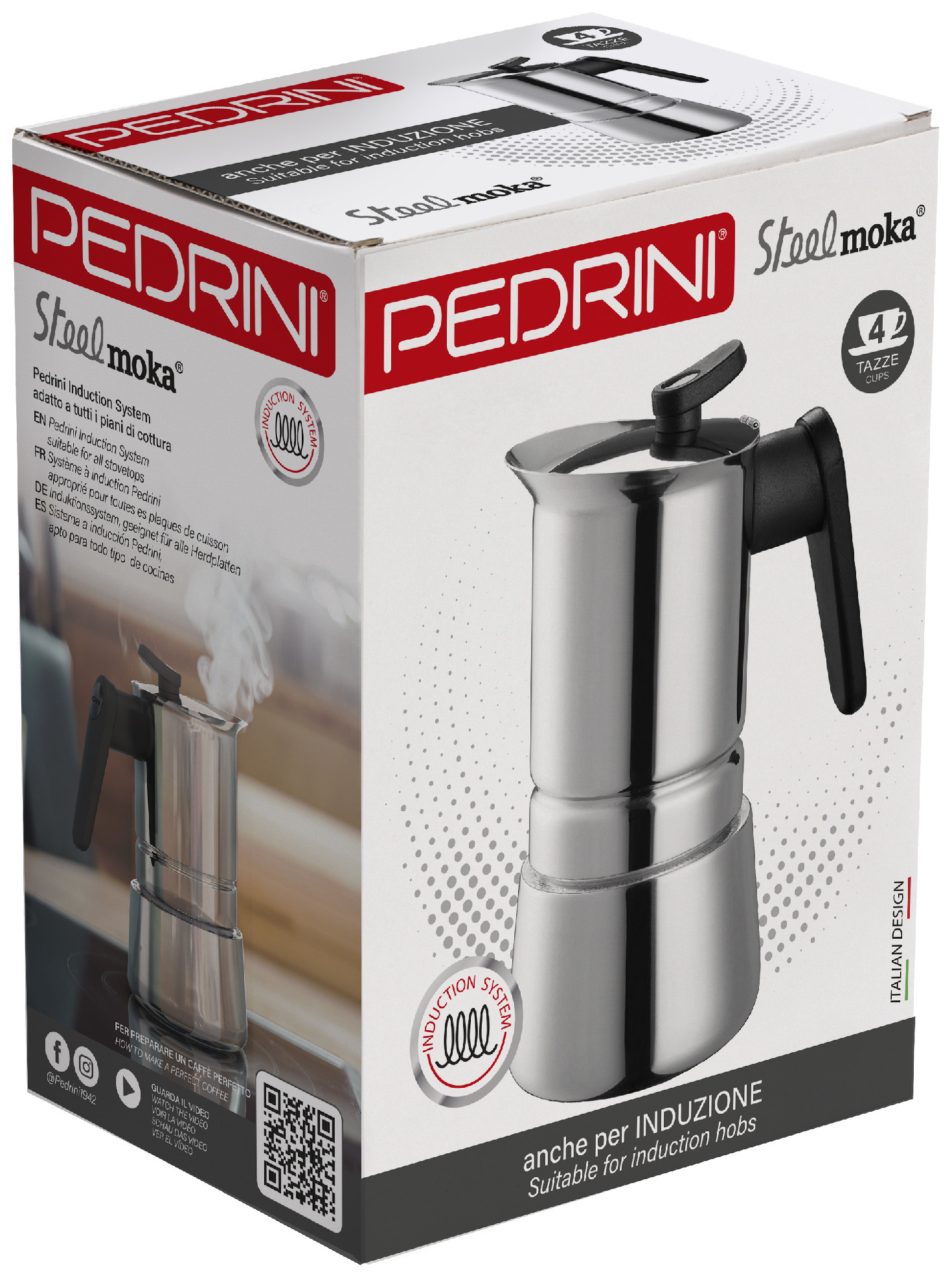 Pedrini Steel moka (různé velikosti) - Image 7