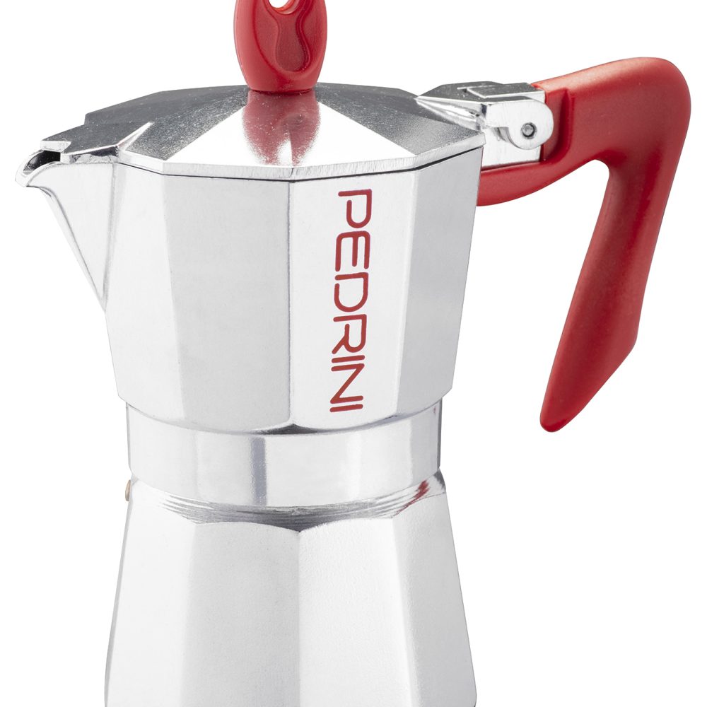 Pedrini Kaffettiera Brillant červená (různé velikosti)