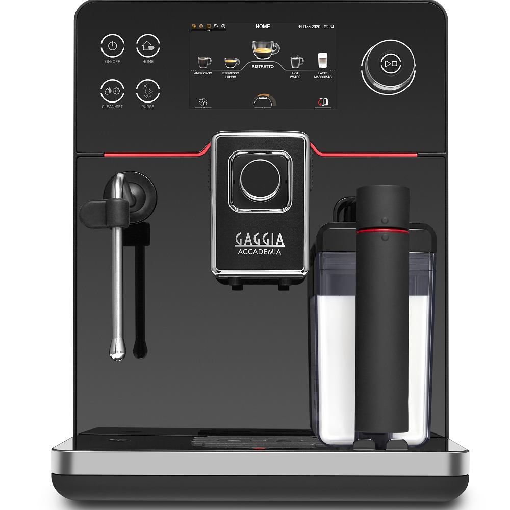 Gaggia New Accademia Black Glass
